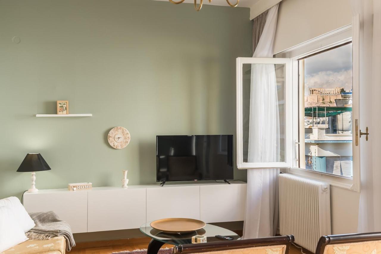 Apartamento Sophisticated Family House With Acropolis View Atenas Exterior foto